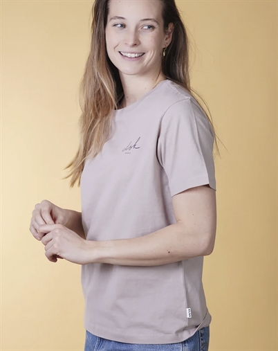 Elsk - Signed Basic Womans Casual T-Shirt - Ash Rose